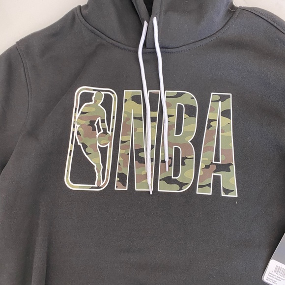 NBA Black with Camo Writing Hoodie - Picture 6 of 10